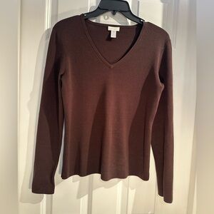 Chico’s women’s small silk blend v-neck sweater